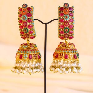 Rangoli Nauratan Jhumkas